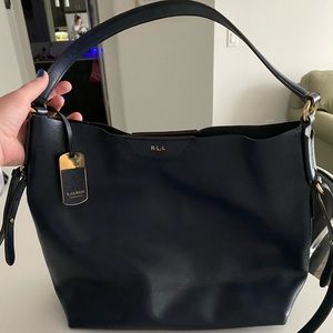 Lauren Ralph Lauren Classic Navy Tote Purse